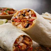 Meat Burrito · Your choice of carne asada, carnitas, chicken, chile Verde, pastor or ground beef includes r...