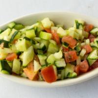 Shirazi Salad · Cucumber, tomato and green onion with special dressing.