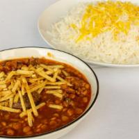 Gheymeh Lunch · Fried beef and split peas cooked in tomato sauce, topped with beef.