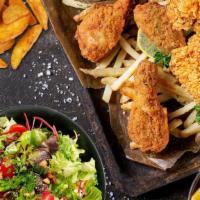 Chicken Bundle #1 · 8 pieces of our famous juicy golden fried chicken, served with 2 orders of French fries, 2 d...