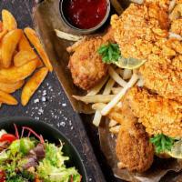 Chicken Bundle #2 · 12 pieces fried chicken prepared to perfection served with two orders of potato wedges or fr...