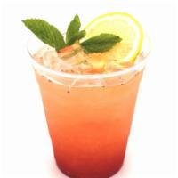 Strawberry Lemonade · Made with Fresh squeezed lemonade and strawberry