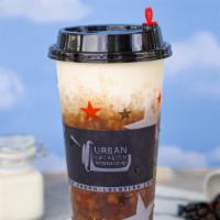 Seasalt Coffee · Ice balck coffee with creamy seasalt topping. Order to make fresh grinding from coffee bean.