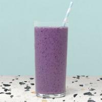 All The Feels Smoothie · Blueberries, Banana, Peanut Butter, Almond Milk