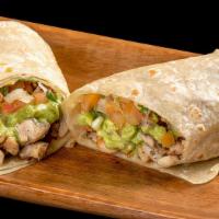 Pollo Asado Burrito · Pollo Asado Burrito ( Grilled Chicken Burrito)
Grilled Chicken combined with Guacamole and F...
