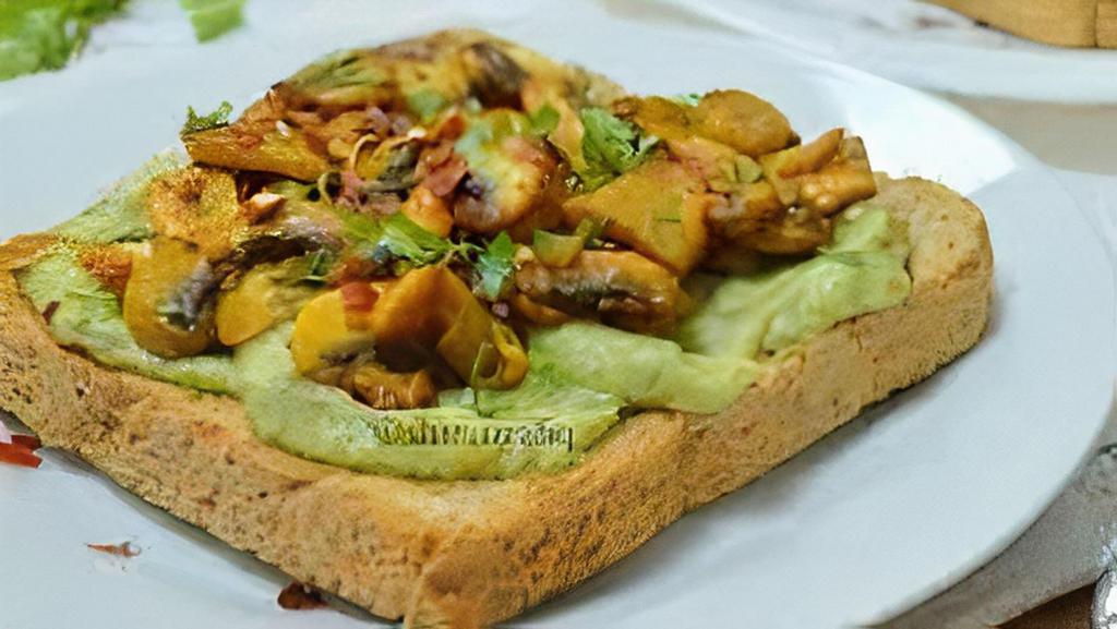 Mushroom Avocado Toast · Avocado toast with mushrooms.