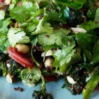 Roasted Broccoli Salad · Roasted broccoli, carrots, red quinoa, peanuts, honey date vinaigrette.
