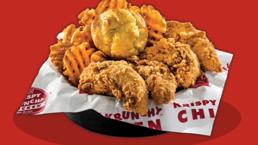 Tenders Meal Combo · 4450 cal. 12 pieces cajun tenders, 6 pieces biscuits and family fries.