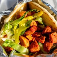 Chicken Gyro · Chicken breast and chicken thighs marinated together in our secret sauce served on Pita with...