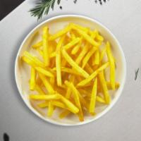 Friendly Fries · (Vegetarian) Idaho potato fries cooked until golden brown and garnished with salt.