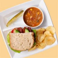 Half Signature Sandwich & Small Soup · Choose from one of our amazing Signature Sandwiches and pair it with one of our hot and deli...
