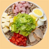 Bently Warm Grain Bowl · Our Chef starts with a base Super Grains Blend. It is served with Smoked Ham, Roasted Turkey...