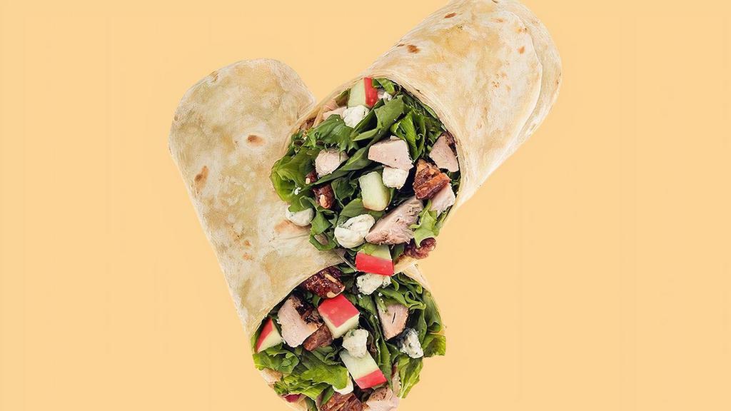 Sophie'S Wrap · This Napa-inspired Signature starts with a recommended base of our Spring Mix. It is served with Grilled Chicken, Bleu Cheese, Dried Cranberries, Honey Roasted Pecans and Diced Apples. We recommend our Lite Raspberry Vinaigrette dressing.