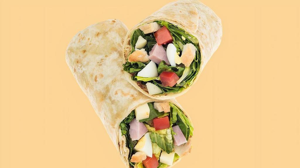 Bently Wrap · Our Chef recommends a base of our Romaine/Iceberg Blend. It is served with Smoked Ham, Roasted Turkey, Provolone Cheese, Sliced Egg and Diced Tomatoes. We recommend our Green Goddess dressing.