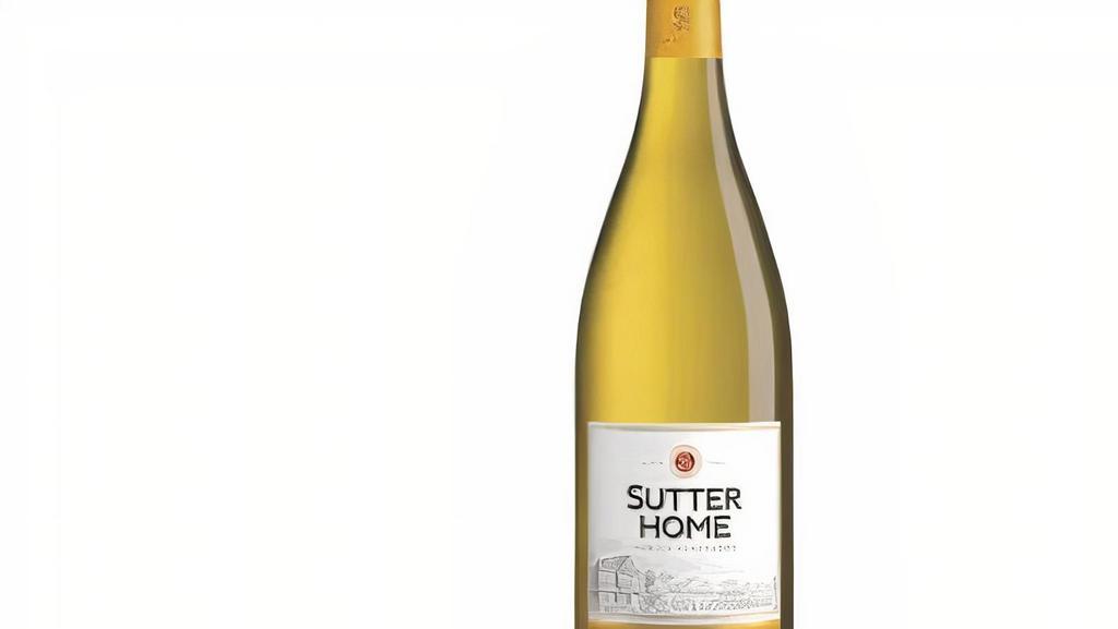 Sutter Home Chardonnay  750 Ml · 750ML
California- Sutter Home California Chardonnay offers aromas of fresh pear, peach, apple, and lemon. The smooth, round texture, and rich, creamy, fruit flavors persist into a long, flavorful aftertaste.