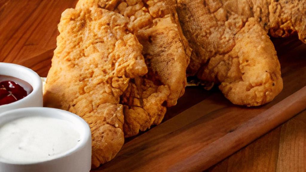 Chicken Strips · All white meat chicken, breaded and cooked to perfection.