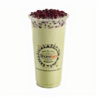 Matcha Red Bean Milk Tea · Includes Red Bean