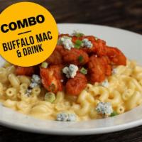 Buffalo Mac Combo · Buffalo Mac (traditional mac & cheese, spicy buffalo chicken breast, blue cheese crumbles & ...
