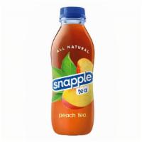 Snapple Peach Tea · 20oz. Snapple Peach Tea plastic bottle
