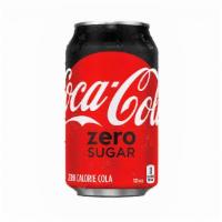 Coke Zero Sugar Can · 12oz. can of coke zero sugar