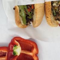 Philly Cheesesteak Sandwich · 2 six inch sub.
