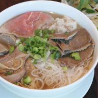 Pho Dac Biet · Special combination beef rice noodle soup. Selection of our popular noodle soup.