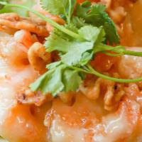 Honey Walnut Shrimp · Served with steamed rice and 2 vegetable spring rolls.