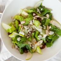 Granny Smith Apples & Cranberries · Romaine lettuce, diced apples, dried cranberries, grapes, gorgonzola cheese and sliced almon...