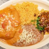 Combo Chile Relleno And Taco · 1 Chile Relleno of cheese 
1 Soft Taco (Choice of meat)
And Rice & Beans.