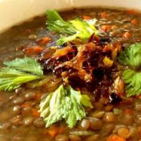 Lentil Soup · Vegetarian. Vegan. Organic. Gluten-Free.