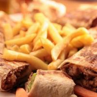 Chicken Shawarma Sandwich · chicken shawarma sandwich  + frensh fries