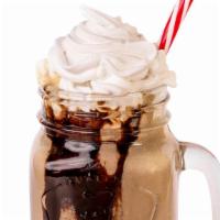 Not Your Nutella Custard Shake · Hazelnut-Chocolate and vanilla ice cream blended and topped with whipped cream.