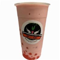 Strawberry Mango Smoothie · Milk-base Blended Smoothie, Strawberry and Mango Flavor