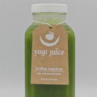 Super Greens · Kale (organic ingredient), cucumber, celery (organic ingredient), ginger, lime, and pink Him...