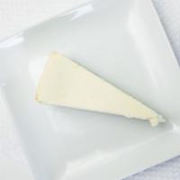 Cheesecake Slice · Famous New York style cheesecake served by slice.
