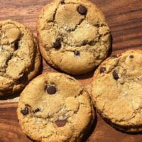 Chocolate Chip Cookie · Freshly baked locally with heirloom flours - dark chocolate chips, brown butter.