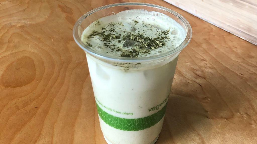 Iced Matcha Latte · 16oz of milk, ice, and our Ceremonial-grade Matcha.