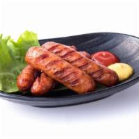 Arabiki Sausage · Premium pork sausage with ketchup and mustard.