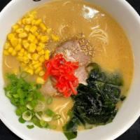 Miso Tonkotsu Ramen · Mixing our tonkotsu broth with miso bring an added layer of depth to the broth, comes with t...