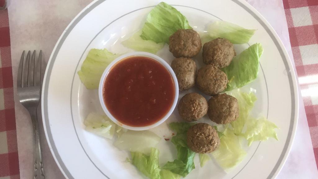 Side Order Of Meatballs · 7 Pieces of 100% Beef Meatballs served with Marinara Sauce