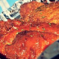 5 Piece Wings · Lemon Pepper, Cajun, BBQ, or Buffalo Wings with a side of Cajun Fries