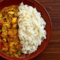 Aloo Gobi · Cauliflower and potatoes cooked in blend of spices, onion, garlic, and herbs.