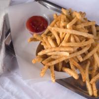 Spicy Tangy Fries · Togarashi spice and Heinz Ketchup