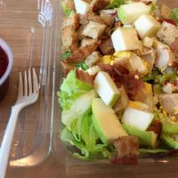 Apple Cobb Salad · Cherry tomatoes + crisp green apples + sliced red onion + boiled egg + bacon + grilled chick...