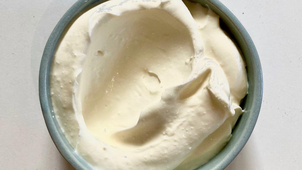 House Labneh · fermented kefir spread - similar to a thick yogurt, with more flavor. (vegetarian, gf)