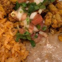 Grilled Chicken Bowl  · GRILLED CHICKEN, MEXICAN RICE, REFRIED BEANS, AND PICO DE GALLO (NO SUBSTITUES)