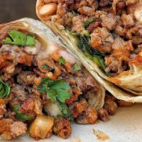 Asada Burrito · Rice, beans,onions, cilantro. Small Salsa.