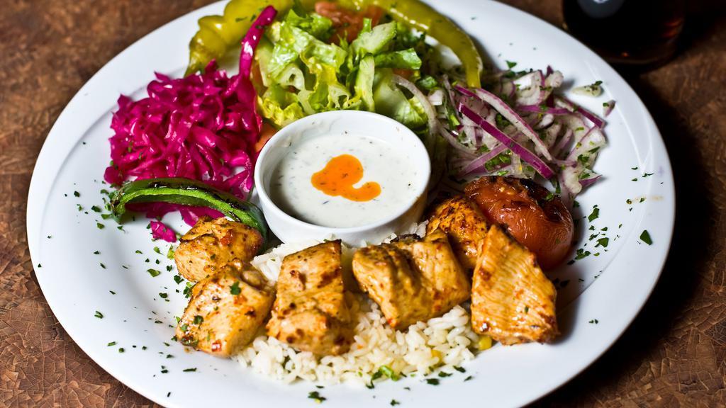 Chicken Kebap · Tender cuts of chicken breast, marinated and grilled.