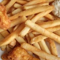 Fish & Chips · served with fries and cole slaw