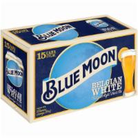 Blue Moon Belgian White Can (12 Oz X 15 Ct) · A wheat beer brewed with Valencia orange peel for a subtle sweetness and bright, citrus aroma.